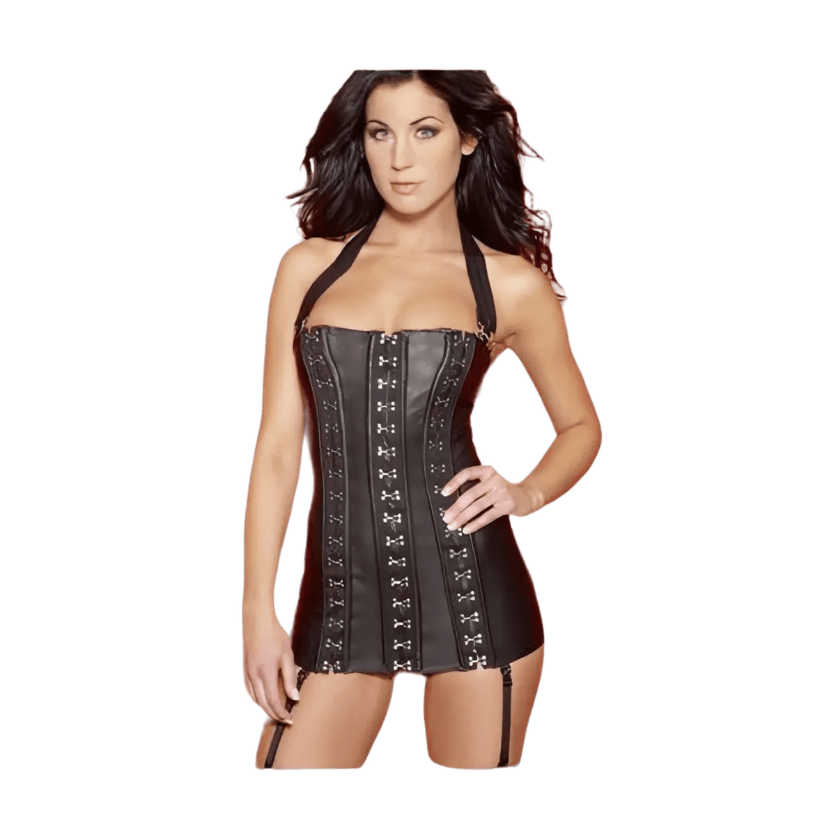 Corsetto lungo nero - S