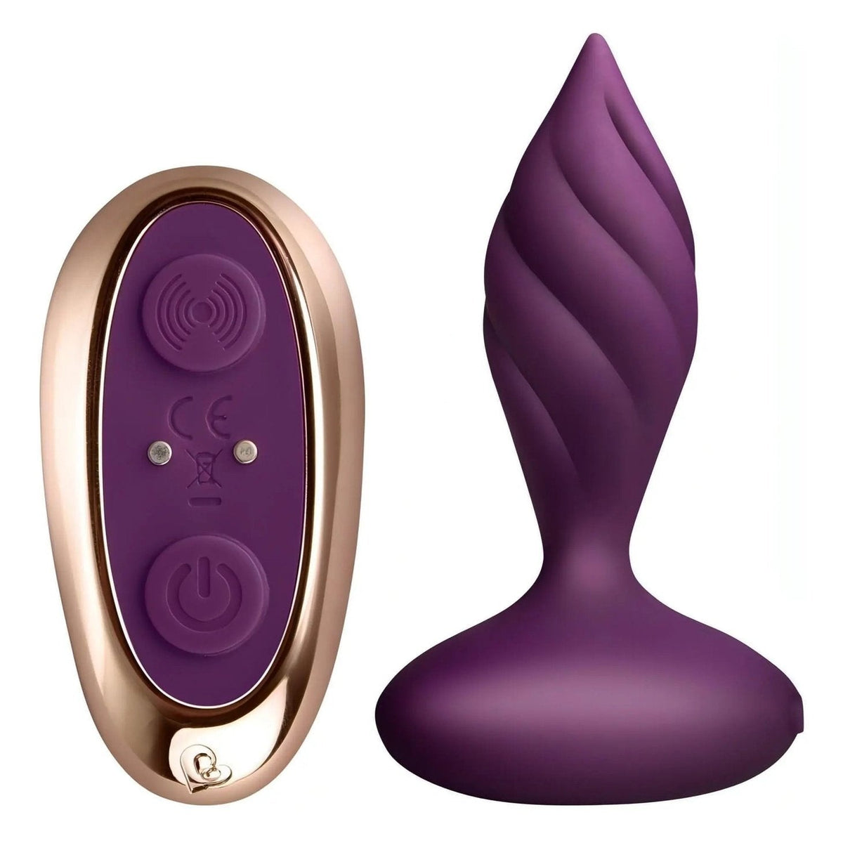 Desire Plug Anale a Spirale - Silicone, Ricaricabile