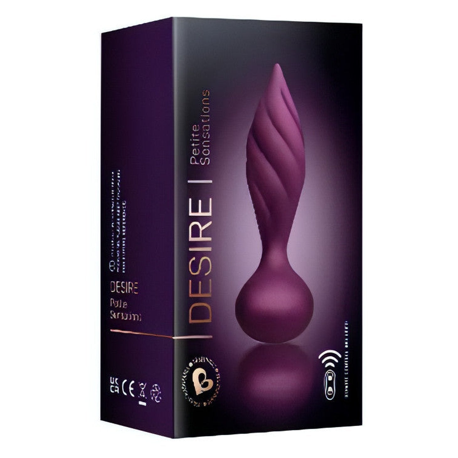 Desire Plug Anale a Spirale - Silicone, Ricaricabile