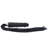 Dildo anale Real Whip nero orizzontale dettaglio curvatura naturale
