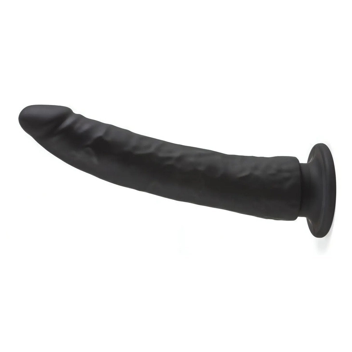 Dildo con ventosa in 100% puro silicone - 21cm, Nero