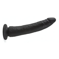 Dildo con ventosa in 100% puro silicone - 21cm, Nero