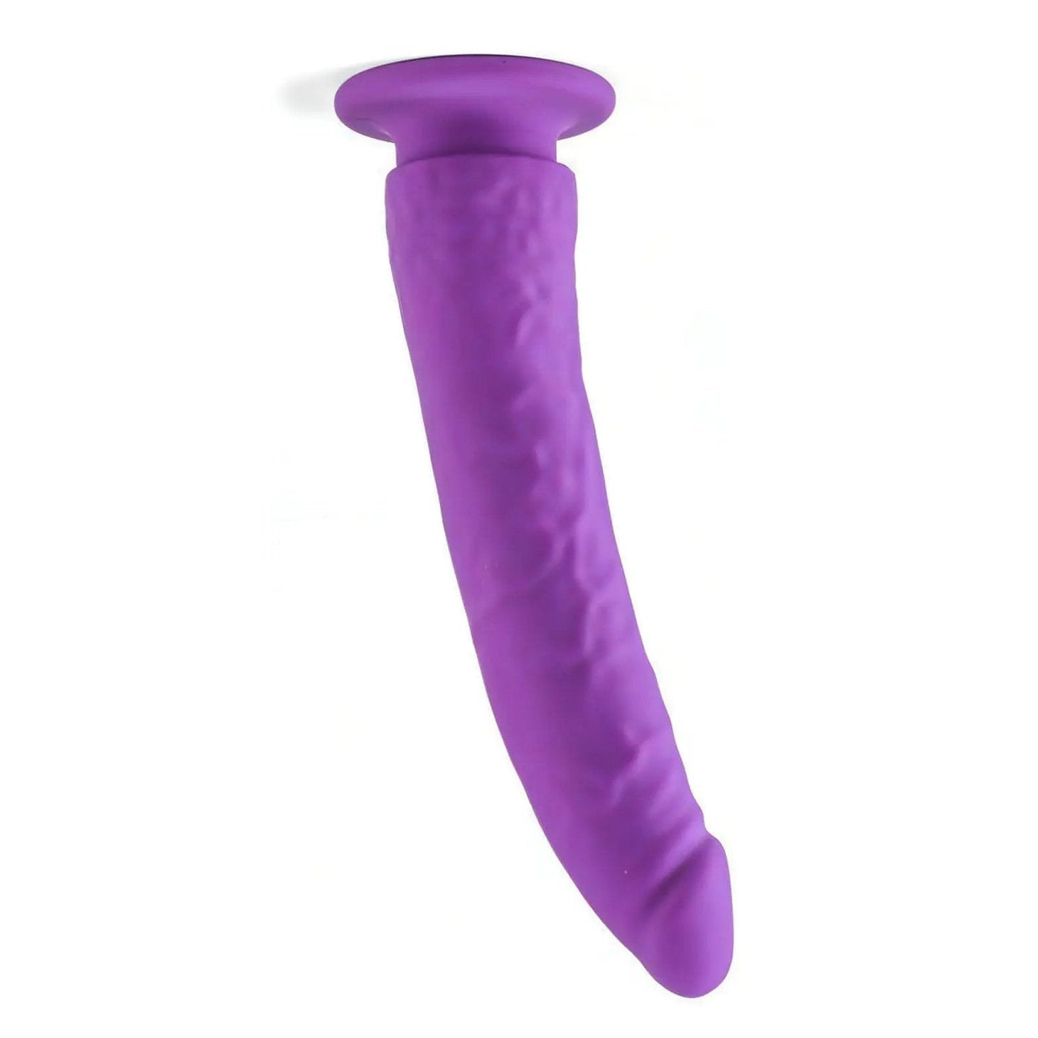 Dildo con ventosa in 100% puro silicone - 21cm, Viola