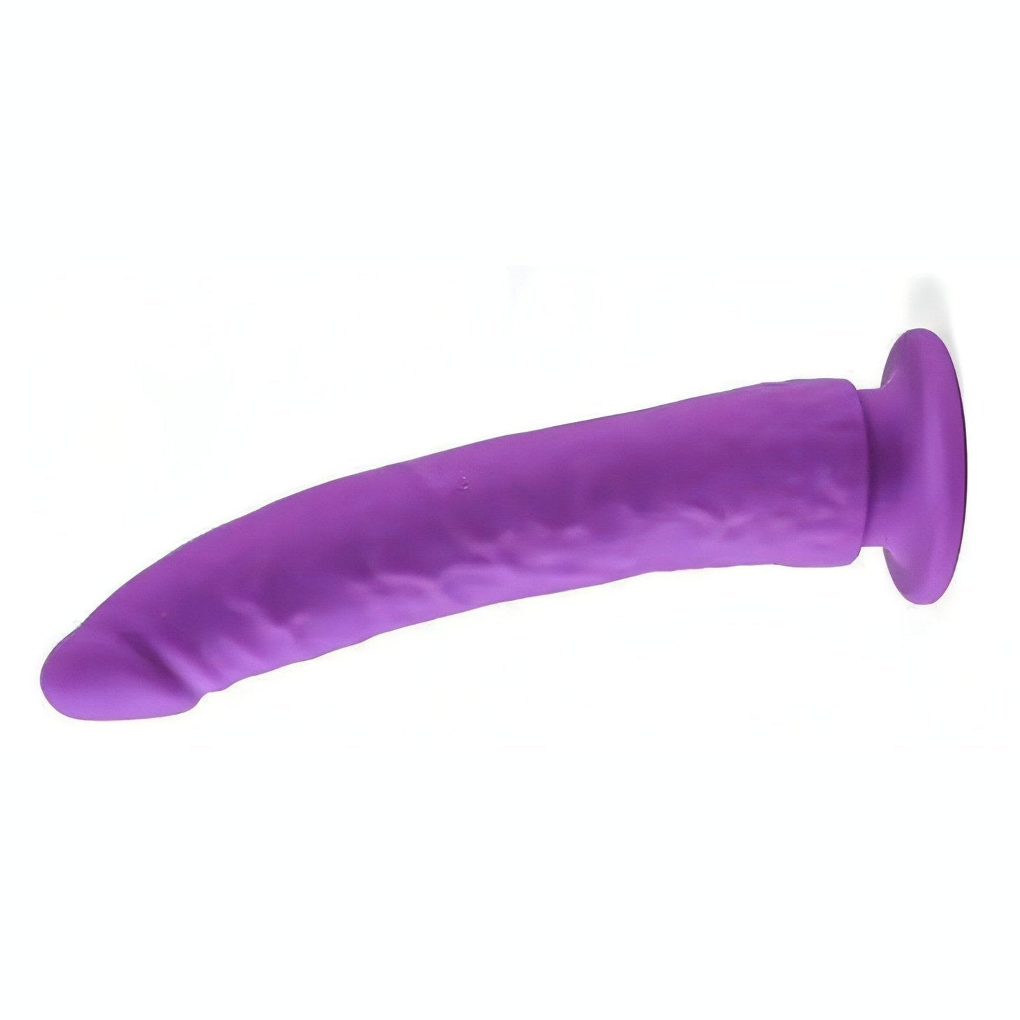 Dildo con ventosa in 100% puro silicone - 21cm, Viola