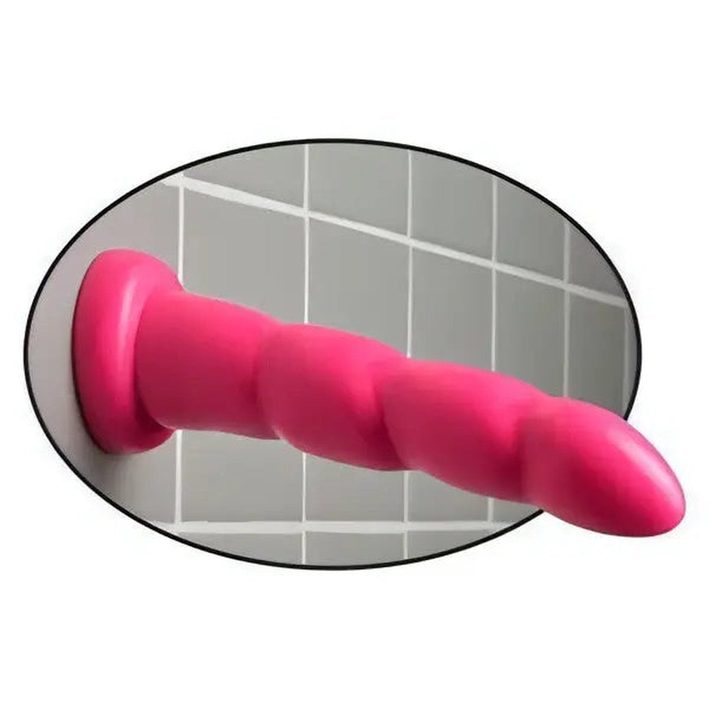 Dildo in silicone con ventosa 6'' - Viola