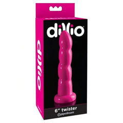 Dildo in silicone con ventosa 6'' - Viola