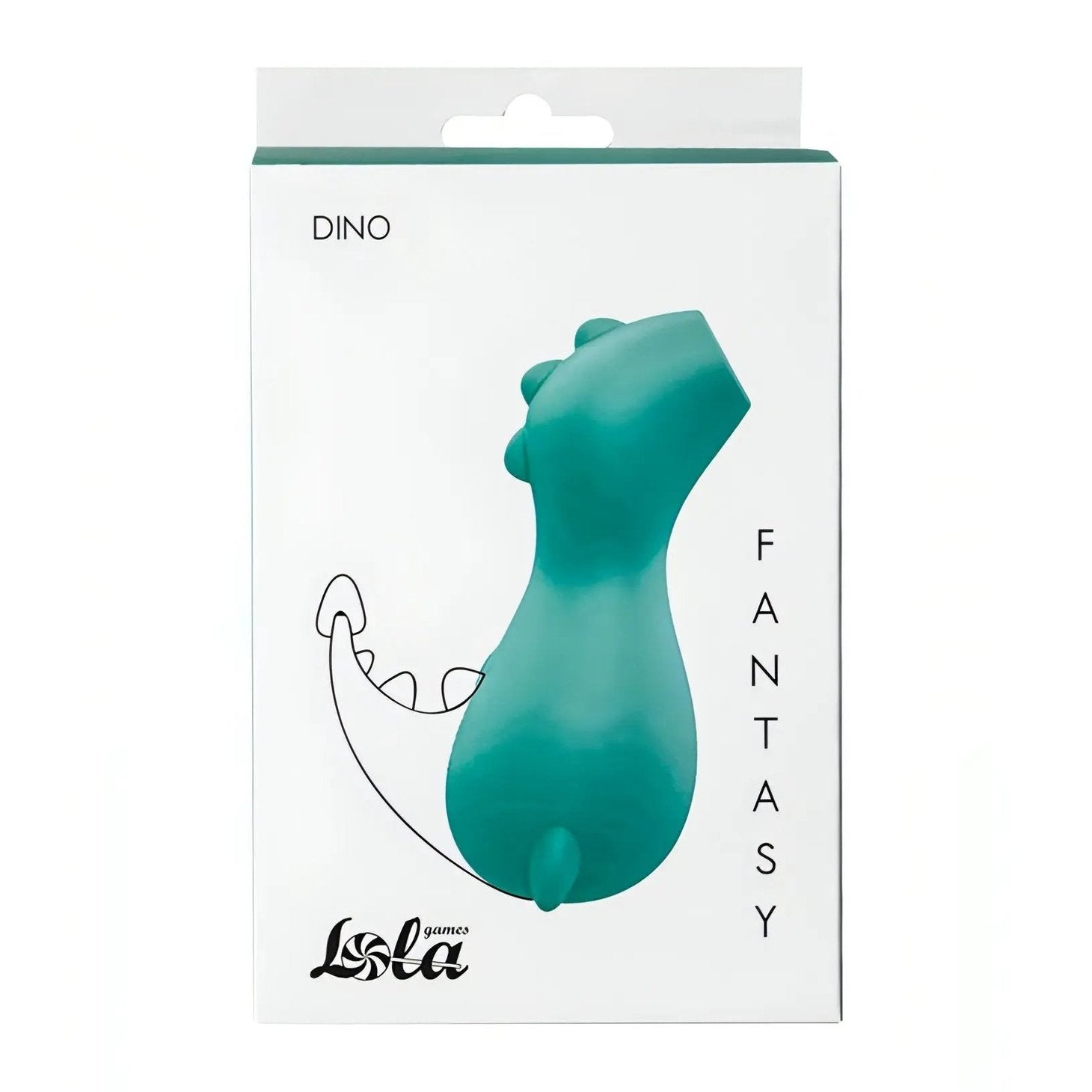 Dino Succhiaclitoride in Silicone Medicale - Turchese