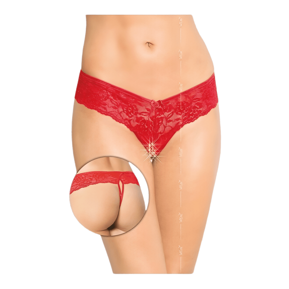 Thongs 2440 - red    S/M