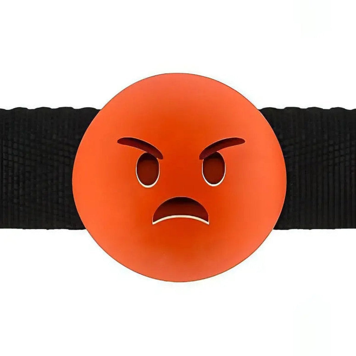 EmoGag - Ball-gag regolabile con faccina Emoji arrabbiata