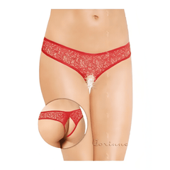 G-String Rosso con Apertura Inguinale Taglia S/M