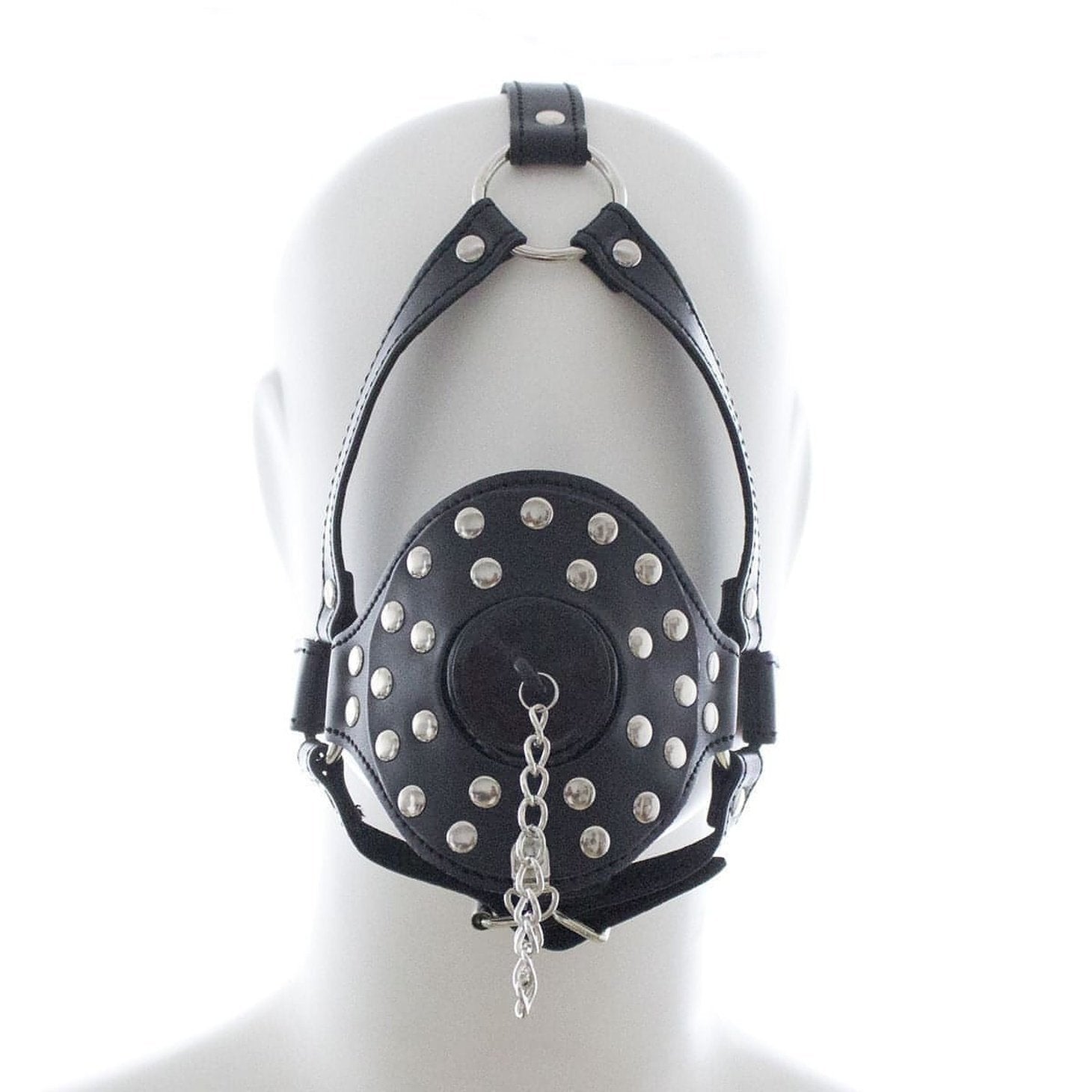 Harness Gag con Tappo Removibile - Nero