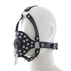 Harness Gag con Tappo Removibile - Nero