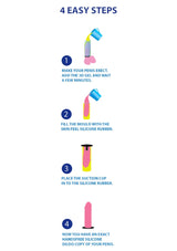 Istruzioni passo-passo per creare dildo con ventosa in gel 3D e silicone