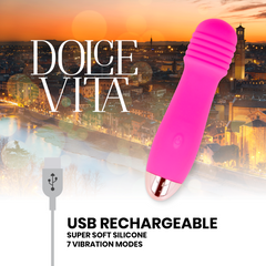 Dolce Vita Wand Massager Ricaricabile Rosa