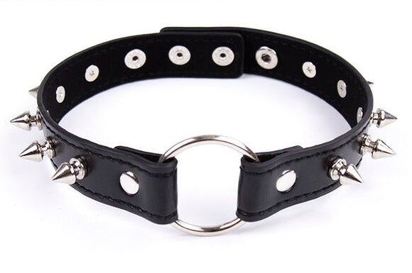 Spikes Punk Open Collar