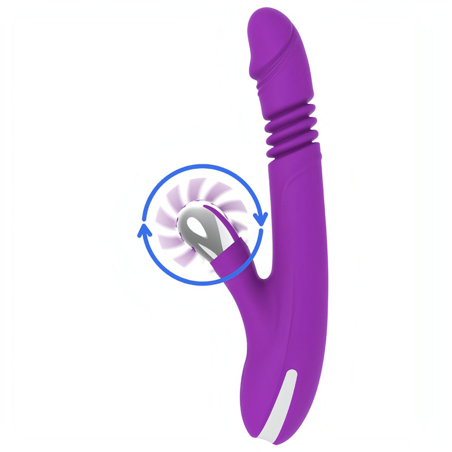 Bunny Funny Up & Down - Vibratore con funzione sali e scendi e con stimolatore clitorideo sesso orale