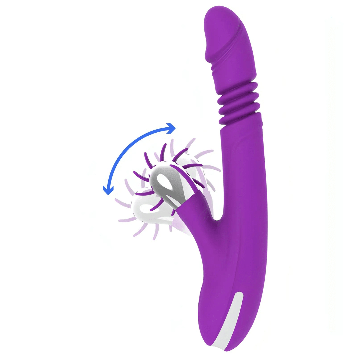 Bunny Funny Up & Down - Vibratore con funzione sali e scendi e con stimolatore clitorideo sesso orale