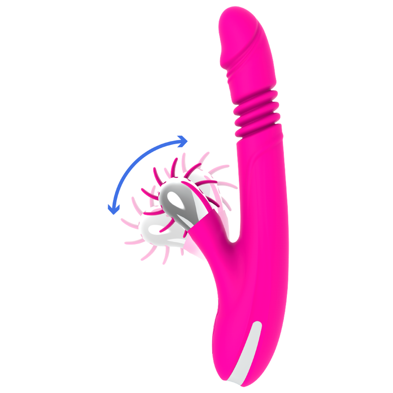 Bunny Funny Up & Down - Vibratore con funzione sali e scendi e con stimolatore clitorideo sesso orale