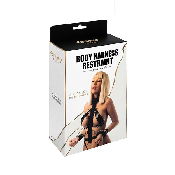 Costrittivo BDSM Corpo con Collare e Polsiere