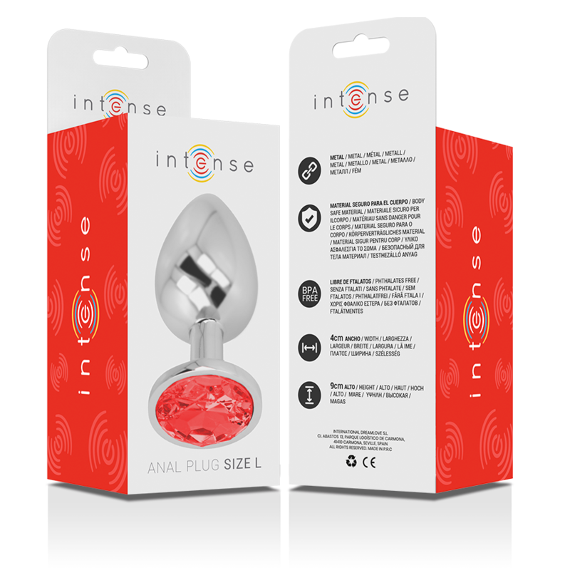 Plug Anale con Diamante Rosso