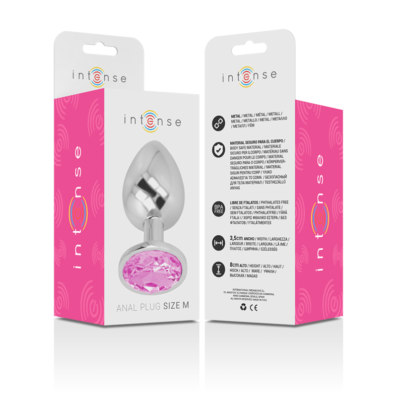 Plug Anale con Diamante Rosa