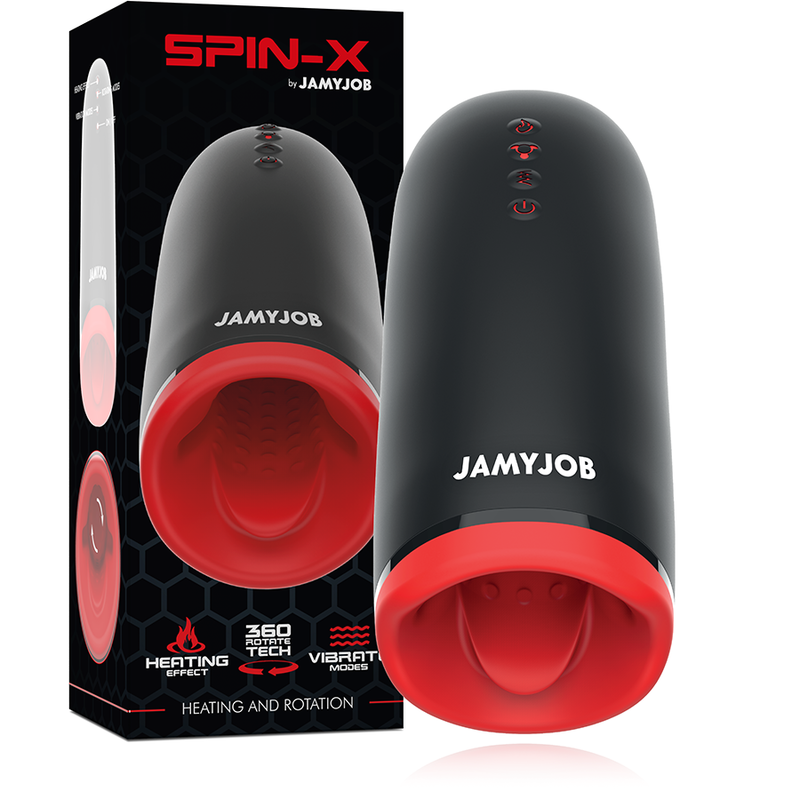 Spin-X Masturbatore Riscaldante, Vibrante e Roteante