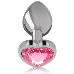 Plug Anale con Diamente A Forma Di Cuore - Taglia M