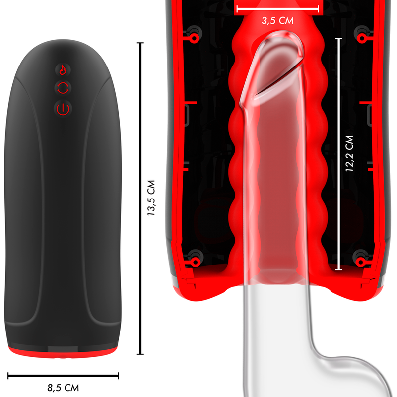 Swing-R Masturbatore 3 in 1 con Vibrazione, Rotazione e Riscaldamento