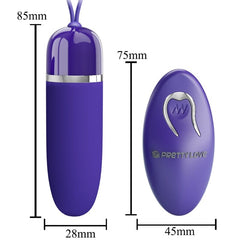 Darlene ovetto vibrante wireless - Viola, silicone