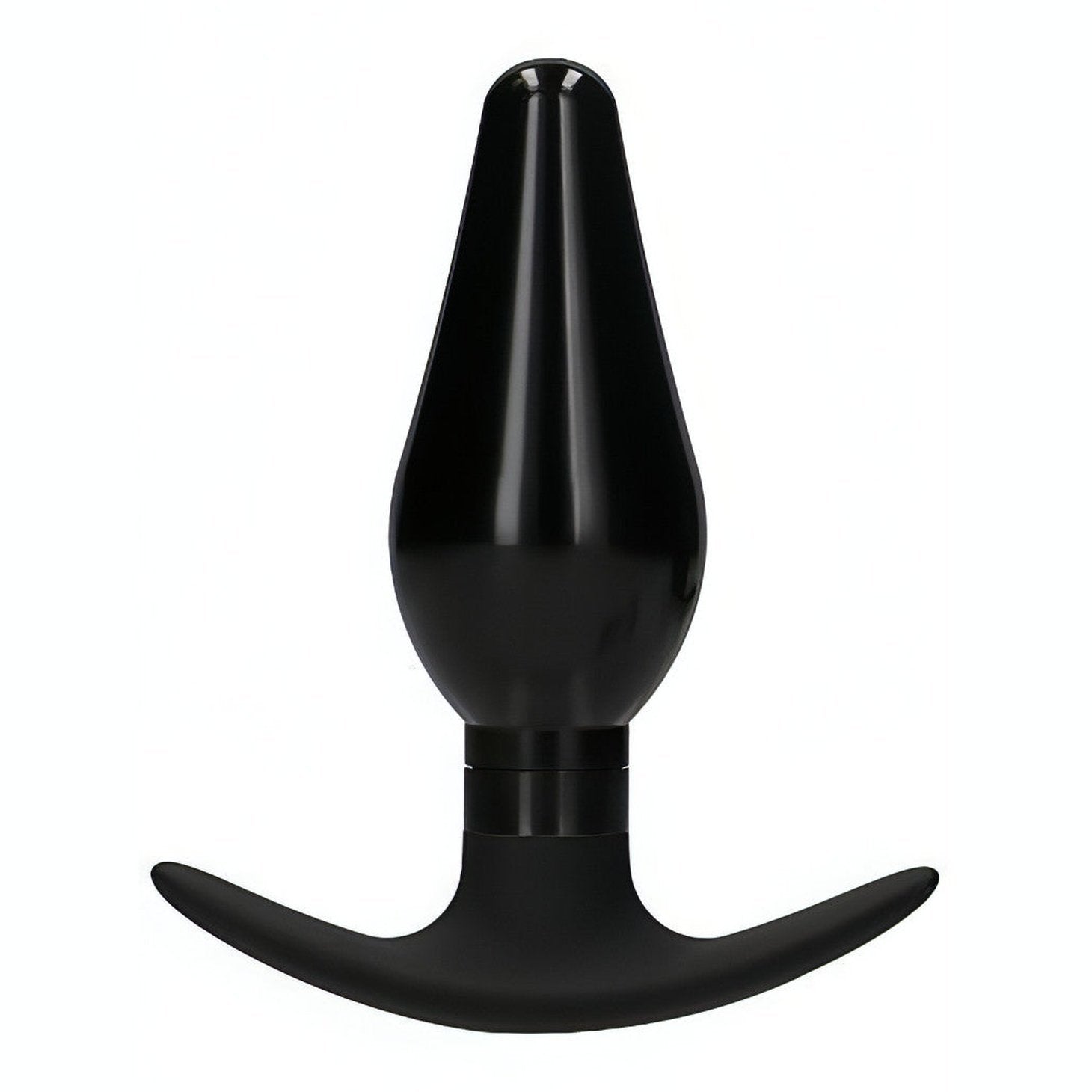 Interchangeable Butt Plug Set - Rounded Large - Black