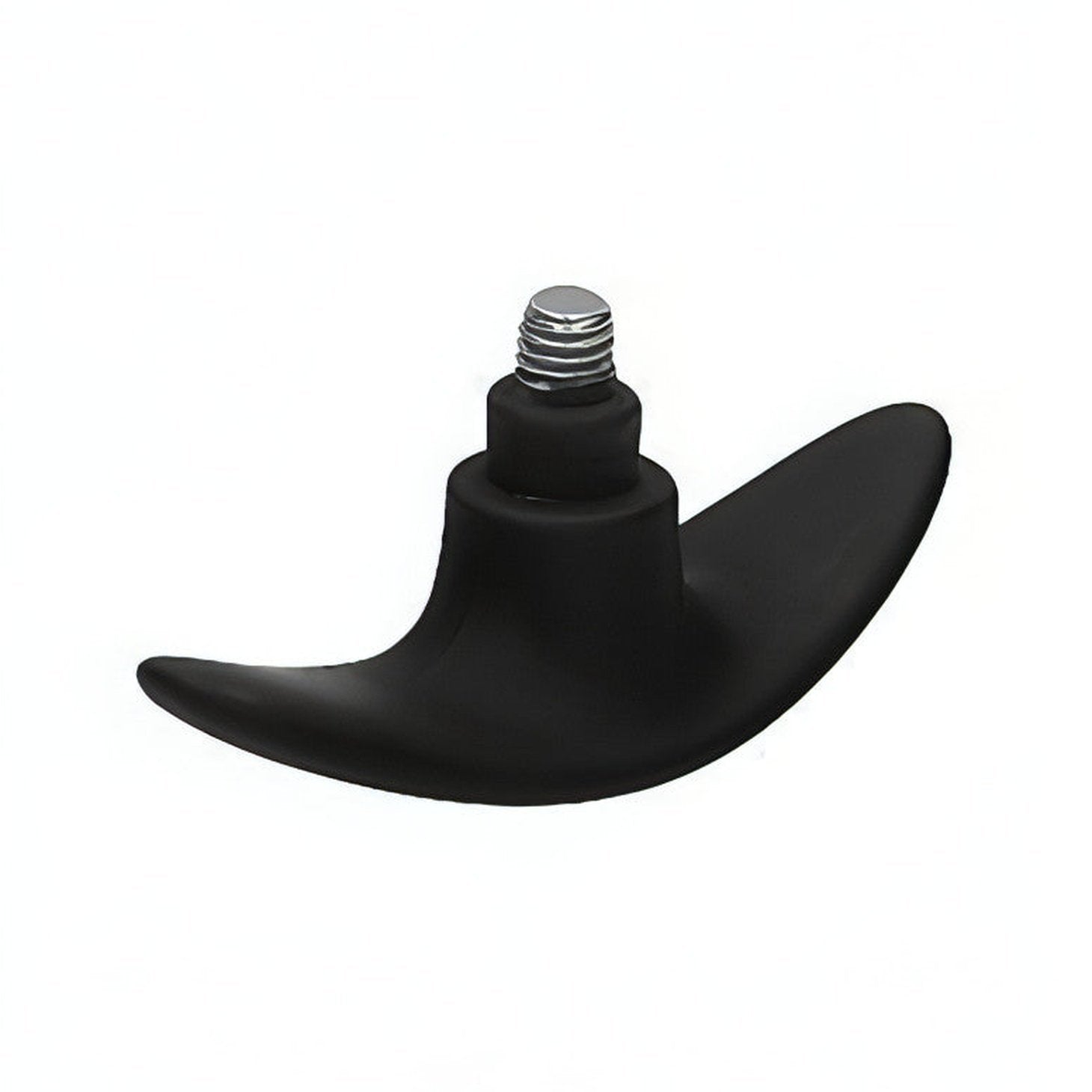 Interchangeable Butt Plug Set - Rounded Medium - Black