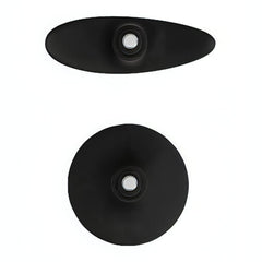 Interchangeable Butt Plug Set - Rounded Medium - Black