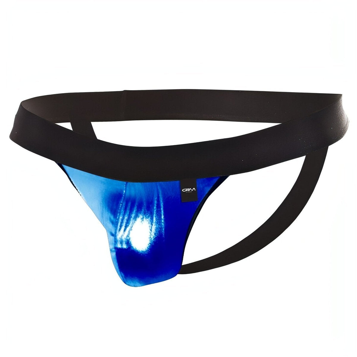 Jock Strap Blu Lucido Wet Look - M