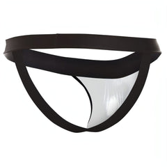 Jock Strap Nero Lucido Wet Look - XL