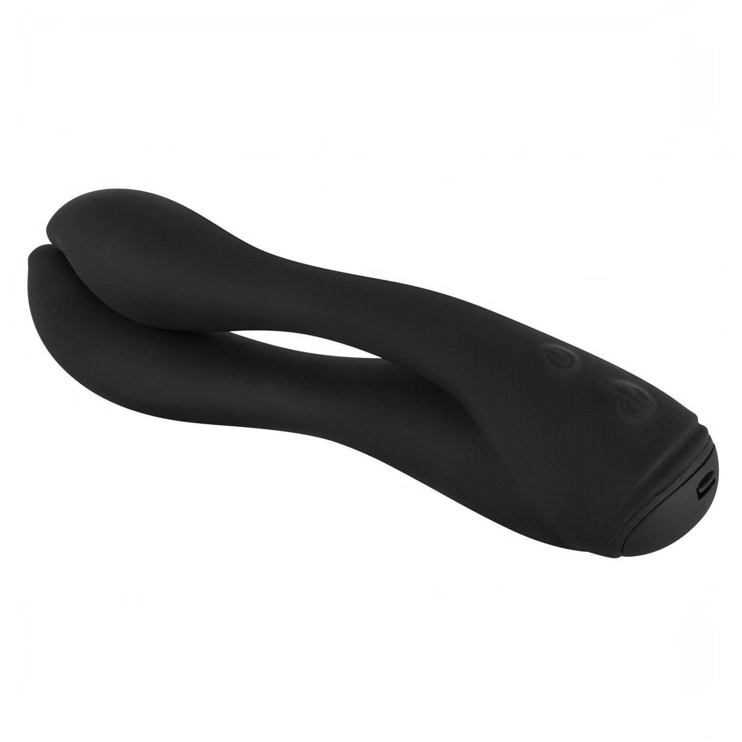 Black Leaf Dual Stimulation Vibrator - Doppio Motore da 7 diversi programmi di vibrazione, Silicone Medicale, Soft Touch & Flexi