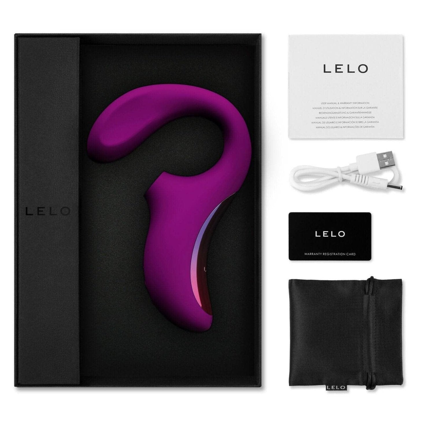 LELO Enigma Dual Action Sonic Massager - Cerise