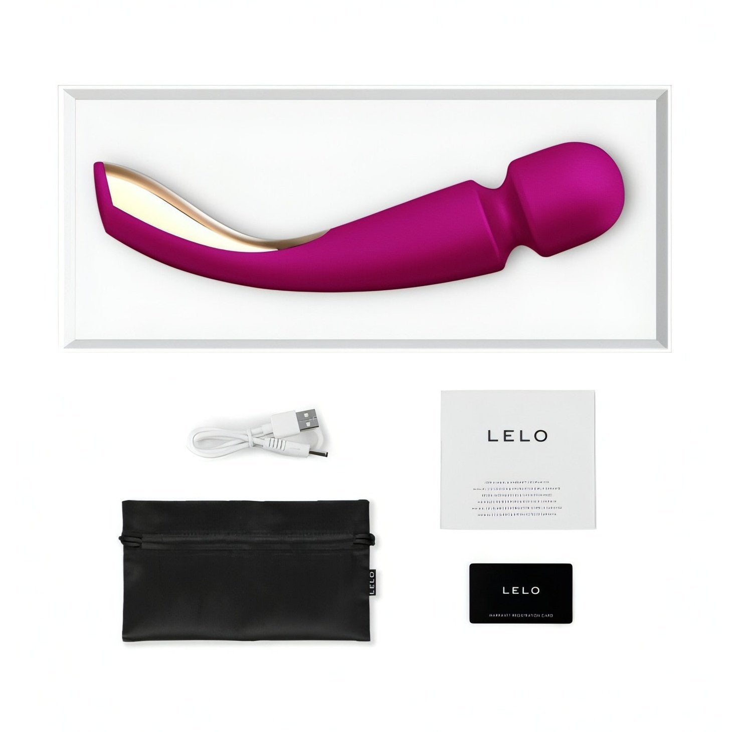 LELO Smart Wand 2 - Large, Deep Rose