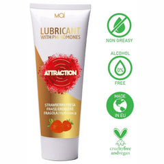 Lubrificante a base acquosa contenente feromoni aromatizzato al gusto di fragola - 75 ml