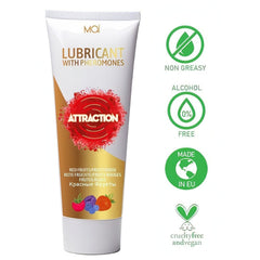 Lubrificante a base acquosa contenente feromoni aromatizzato al gusto di frutti rossi - 75 ml