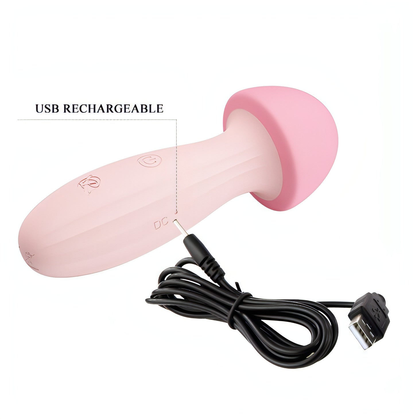 Massaggiatore Clitorideo Mushroom con 10 modalità diverse di vibrazione - 100% Silicone, Ricaricabile