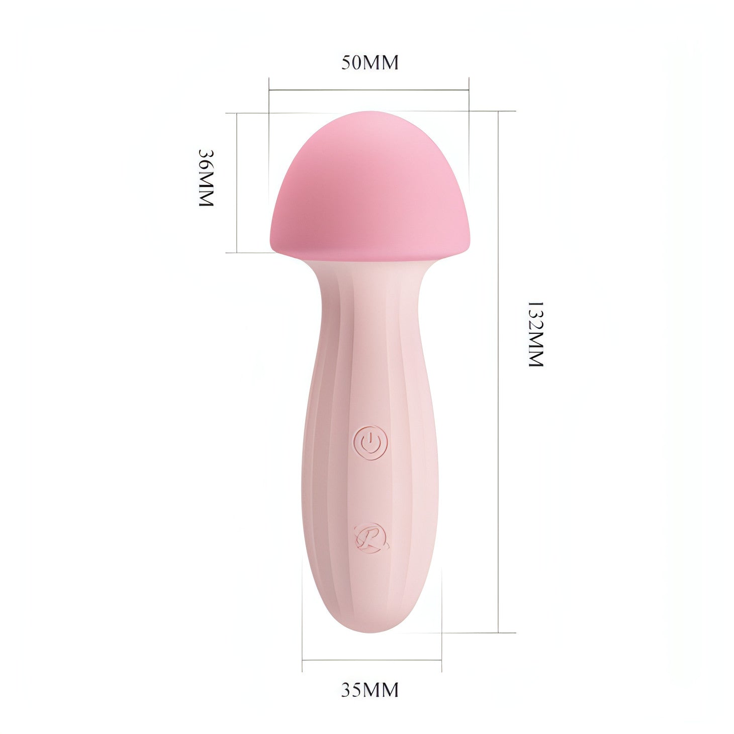 Massaggiatore Clitorideo Mushroom con 10 modalità diverse di vibrazione - 100% Silicone, Ricaricabile