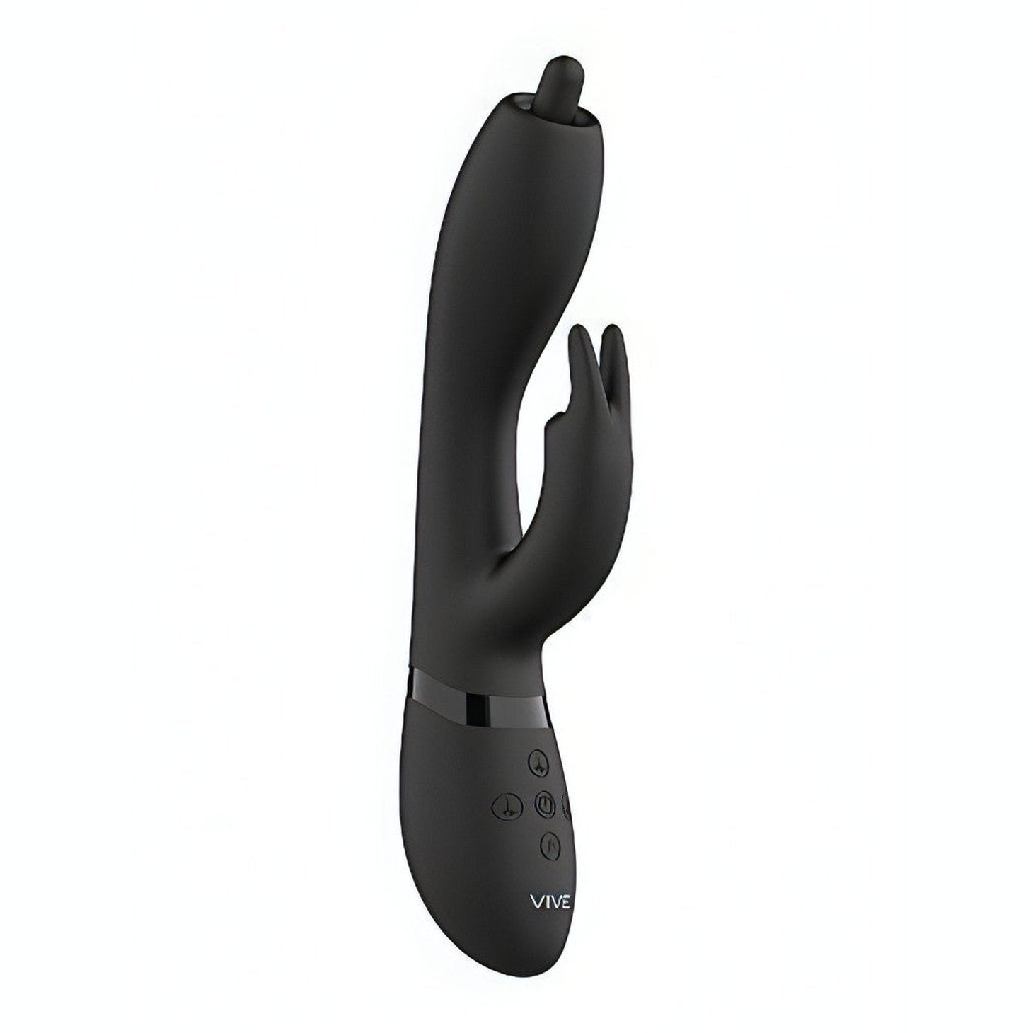 Nilo Vibratore Rabbit con 3 motori separati e pinpoint per stimolare punto G - Nero