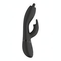 Nilo Vibratore Rabbit con 3 motori separati e pinpoint per stimolare punto G - Nero