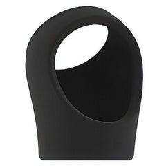 No.45 - Cockring with Ball Strap - Black