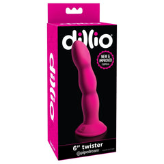 Dildo in silicone con ventosa 6'' - Viola