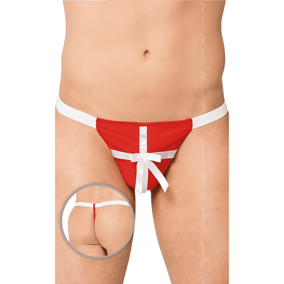 Perizoma uomo Sexy Gift - Rosso, Taglia Unica