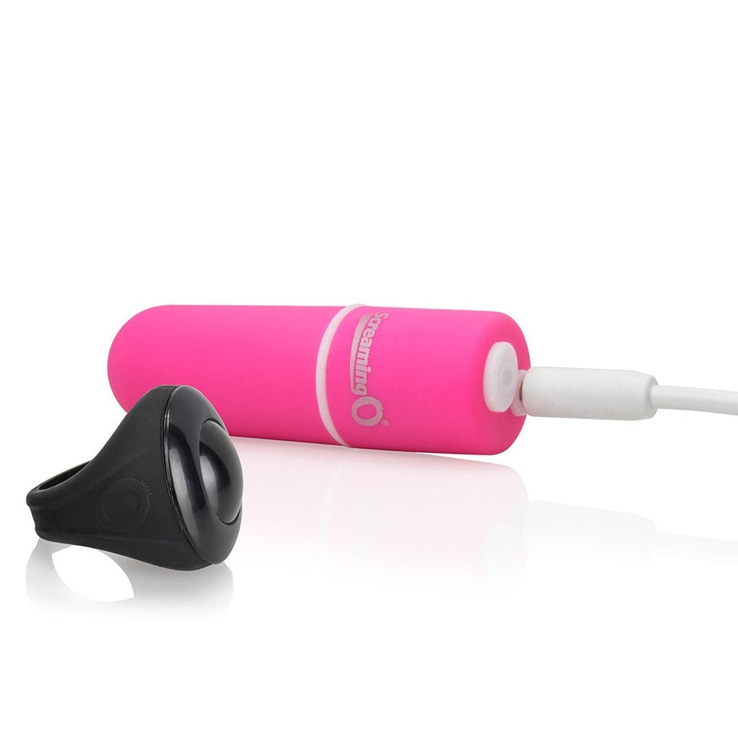 Perizoma vibrante in pizzo con stimolatore clitorideo a ricarica USB - Rosa