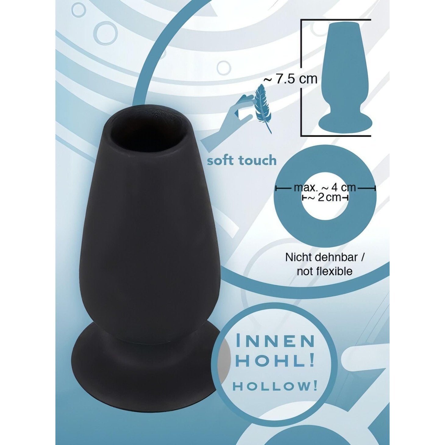 Plug anale con tunnel Lust Tunnel Plug -  S