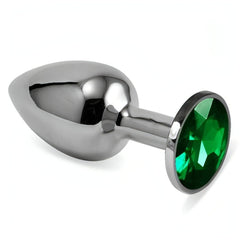 Plug Anale Rosebud Small Silver 7cm Verde