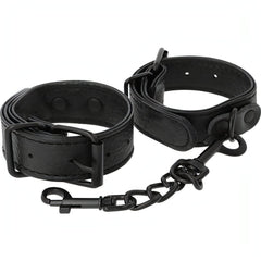 Polsiere nere regolabili Textured Thin Handcuffs